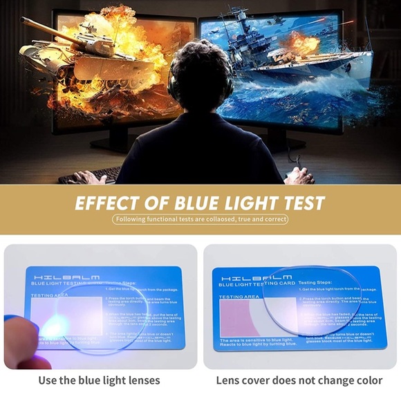 Unisex Blue Light Blocking Glasses - Picture 11 of 12